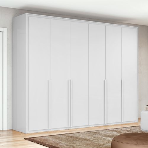 Guarda Roupa Casal 6 Portas 100% MDF Imperatore Branco