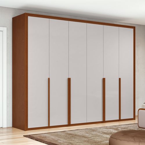 Guarda Roupa Casal 6 Portas 100% MDF Imperatore Frassino/Off White